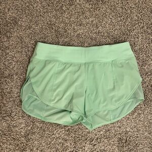 Lululemon Mint Green Athletic Shorts